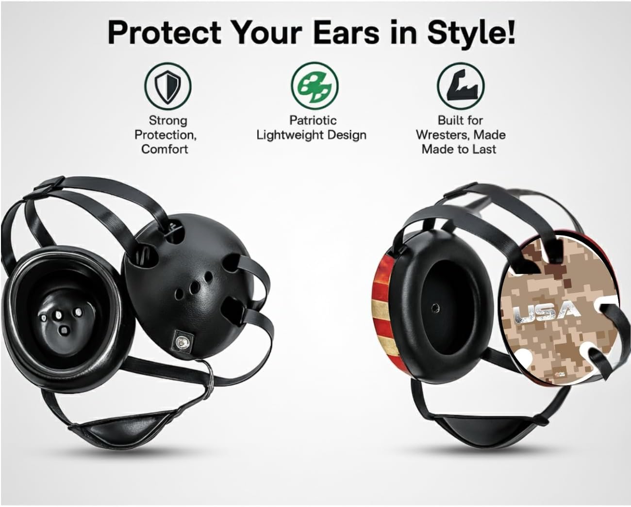 Desert Camo:  Wrestling Headgear Decals, Wraps by 4Time All American