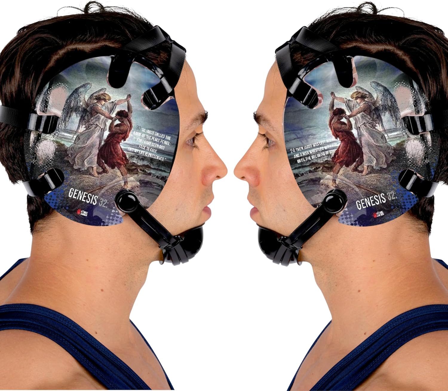 Jacob Wrestled God: Wrestling Headgear Decals with Headgear, Wraps by 4Time All American
