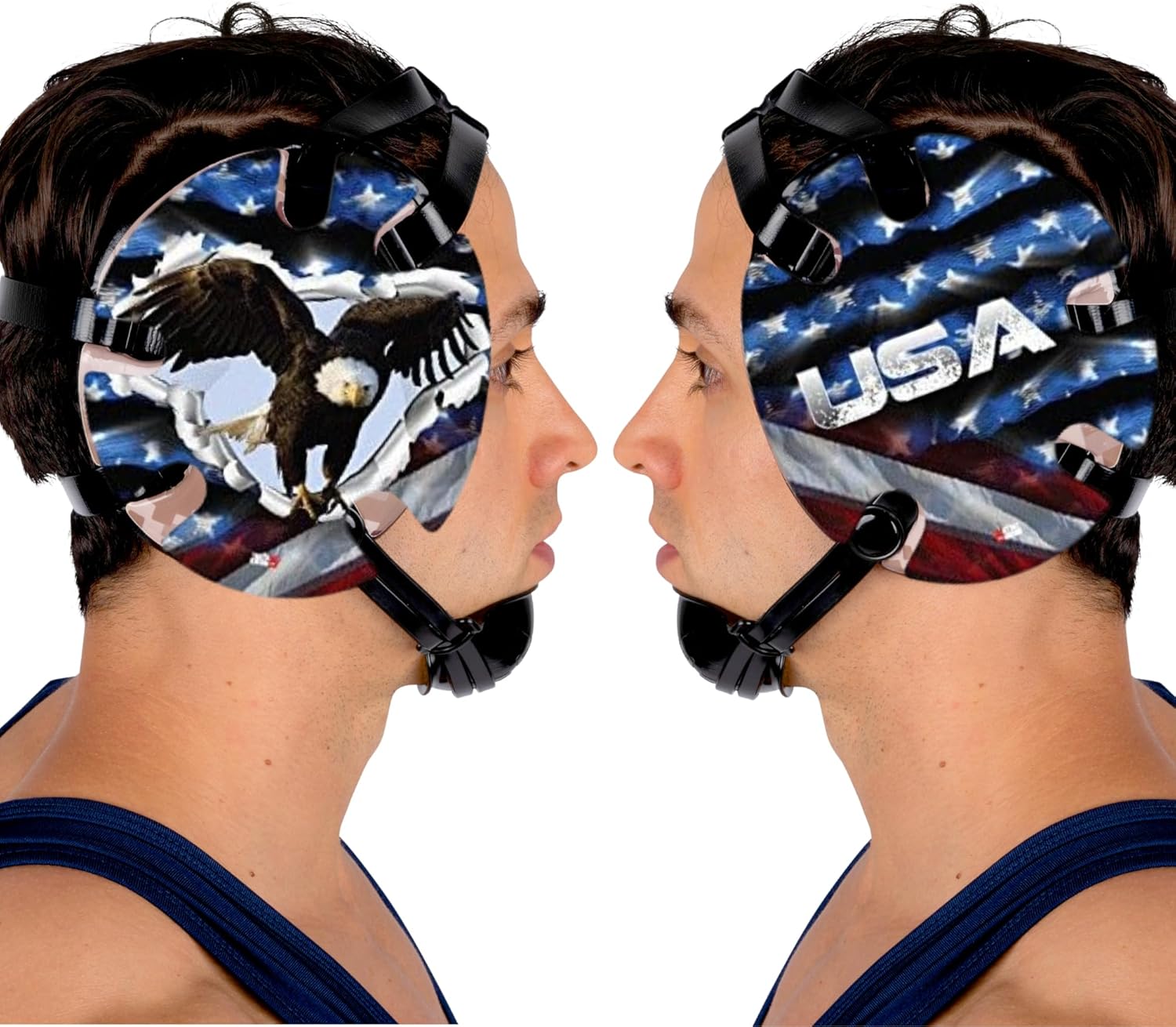 USA Eagle Headgear:  Wrestling Headgear Decals with Headgear, Wraps by 4Time All American