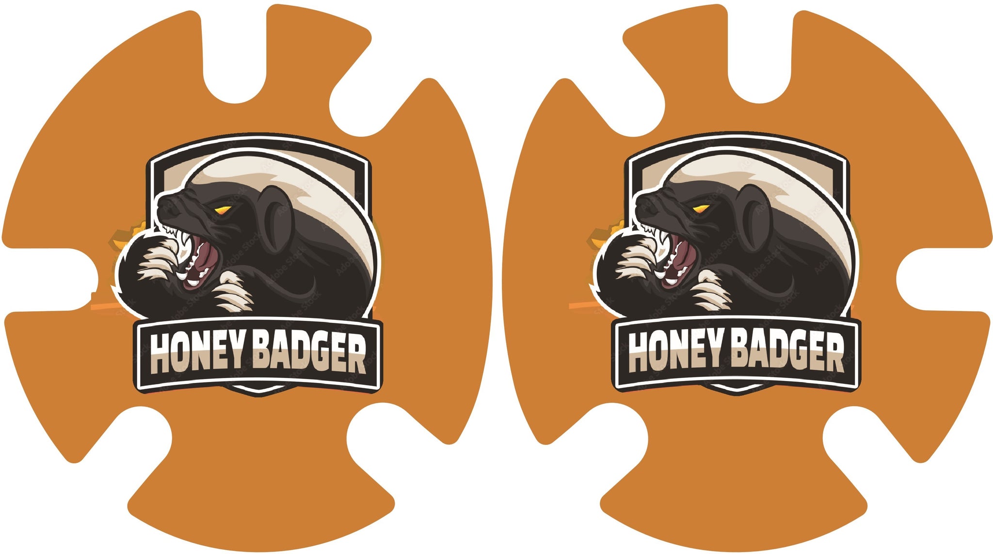 Honey Badger:  Wrestling Headgear Decals, Wraps by 4Time All American