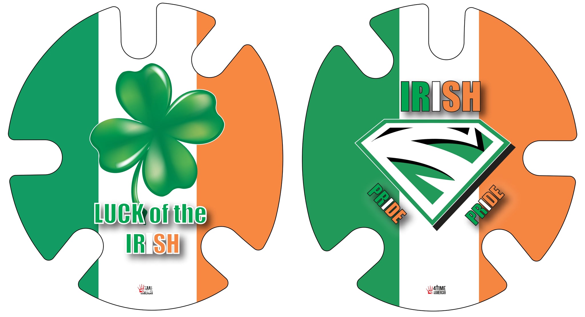 Irish Luck:  Wrestling Headgear Decals, Wraps by 4Time All American