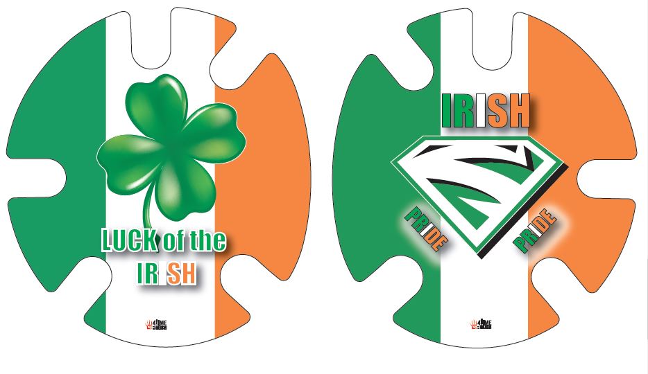 Irish Pride:  Wrestling Headgear Decals, Wraps by 4Time All American